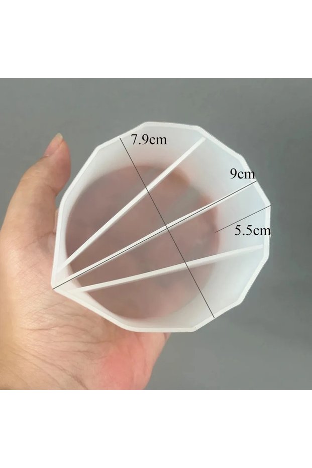 1pc-4 grids Silicone Distributing Cup Liquid Pigment Color Mixing Toning Dispensing Cup for DIY Epox