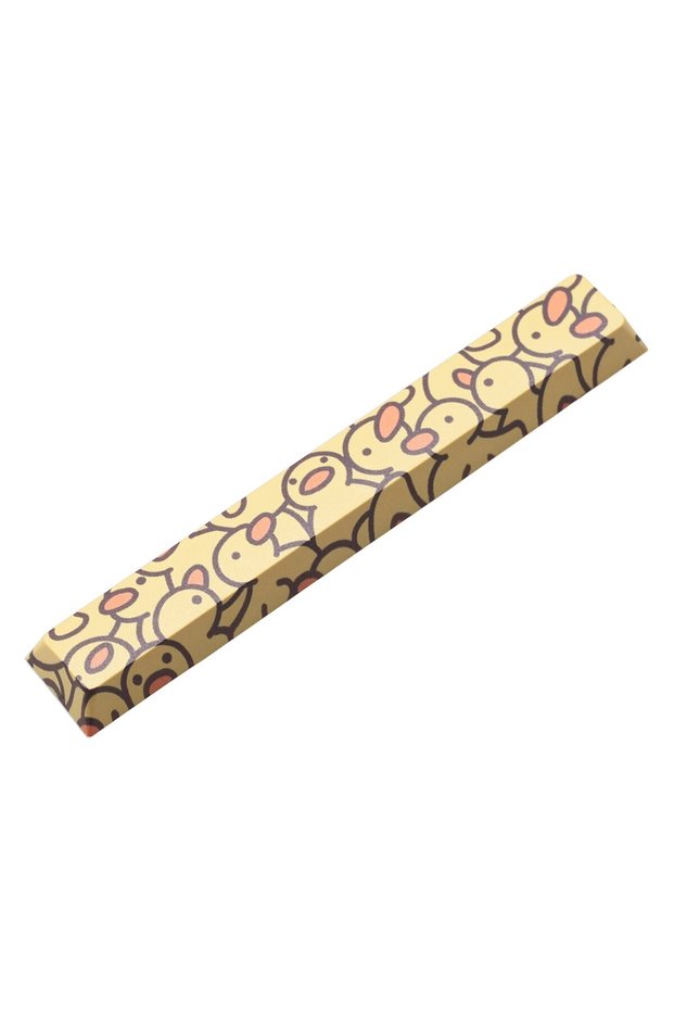 YDuck Spacebar x1 Novelty Allover Dye Subbed Keycaps Yellow Baby Duck Spacebar PBT for Gaming Mechan