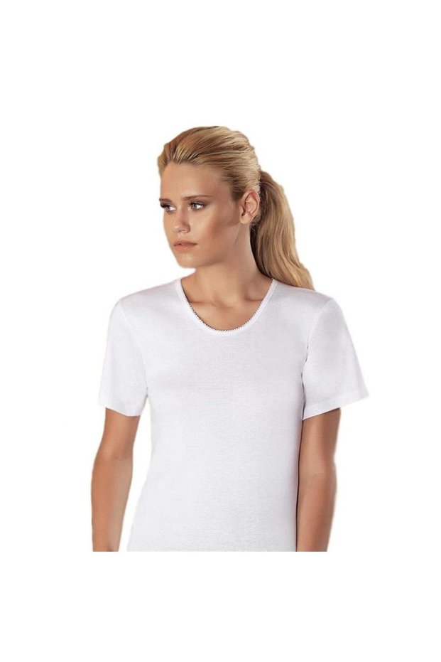 Pack of 6 Short Sleeve Undershirts White B010