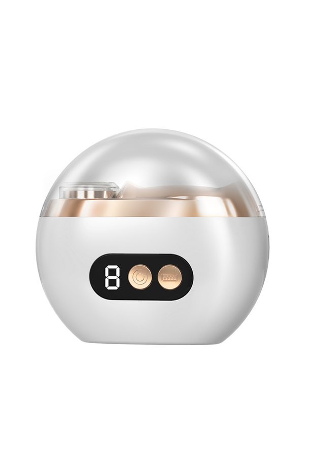 WHITE TINSOL Multifunctional Electric Nail Trimmer with Automatic Polishing and LED Light, Suitable