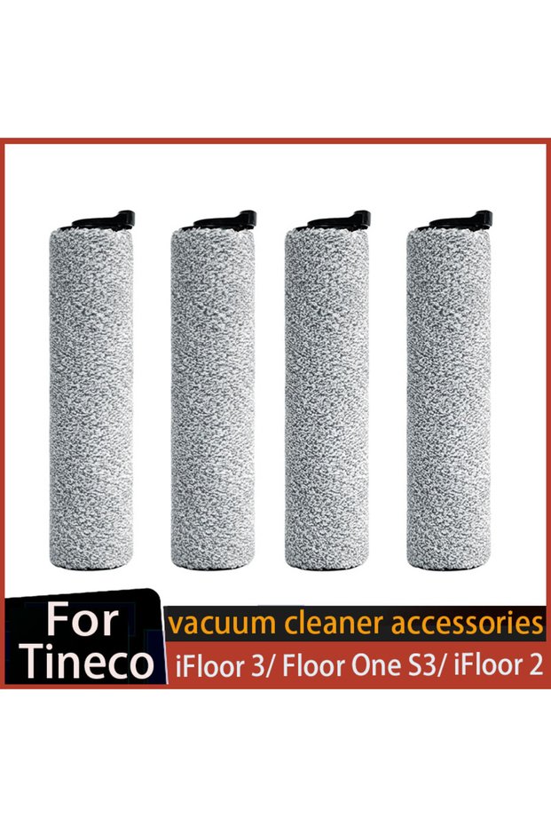 4pcs Roller Brush Replacement Compatible with Tineco iFloor 3/ Floor One S3 Cordless Vacuum Cleaner