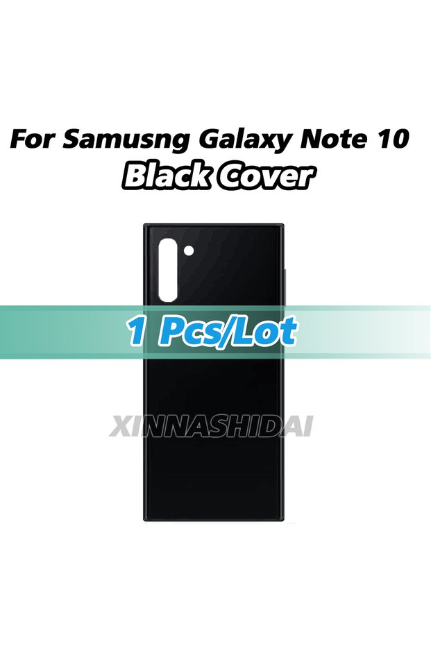 1pcs black cover Cover For Samsung Galaxy Note10 Battery Back Cover 3D Glass Panel Rear Door Housing