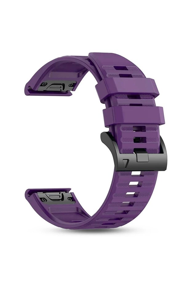22mm QuickFit style1 Purple 22mm 26mm Outdoor Sports Watchband for Garmin Quatix 8/Fenix 8 pro 5X pu
