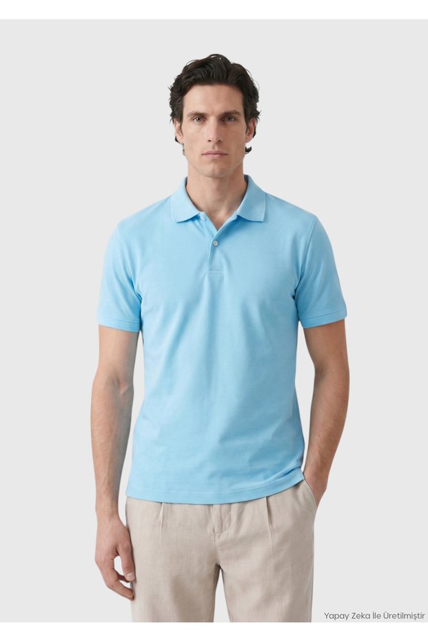 Turquoise Plain 100% Cotton T-Shirt