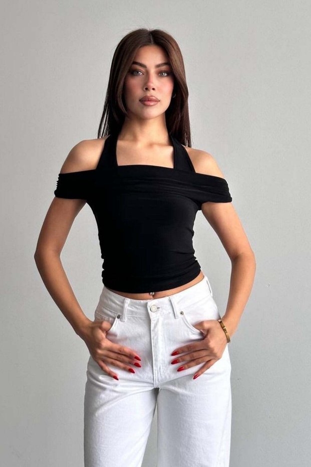 Inside Self Athlete Madonna Blouse Black