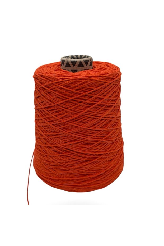 (500 Gr) Cotton Hand Knitting Yarn-Cotton Yarn-Punch Yarn-Bag Yarn-Motif Yarn-Orange