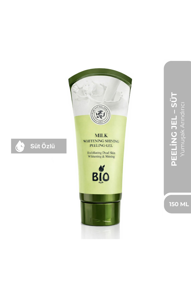 Sütlü Peeling Jel – Cildi Yumuşatan, Ölü Derileri Nazikçe Arındıran Süt Özlü Formül 150 ml