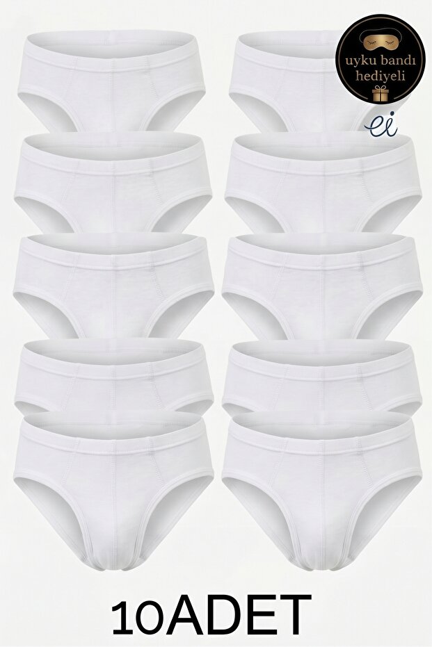 10-Pack 100% Cotton Boys' Underpants - Slip Underwear Set - Custom Made Sleep Band Gift