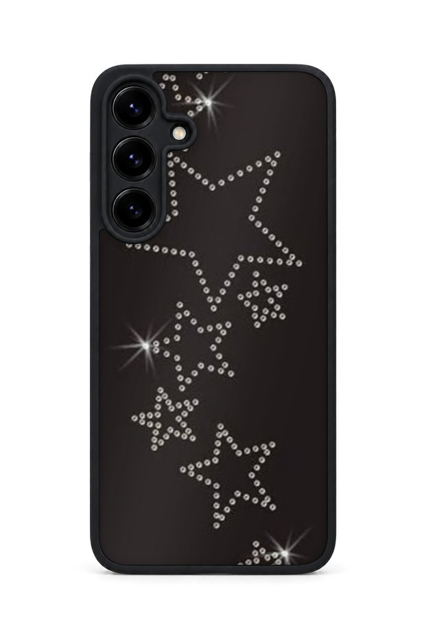Samsung Galaxy S25 Plus Compatible Printed, Matte Black, Soft Silicone, Protective, Shock-Absorbing Cover, Case