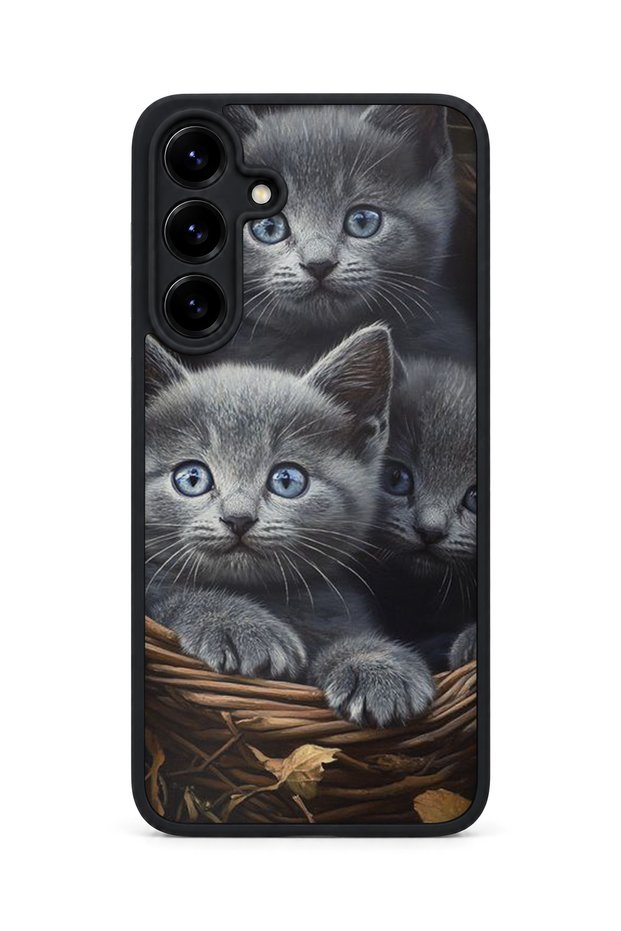 Samsung Galaxy S25 Plus Compatible Printed, Matte Black, Soft Silicone, Protective, Shock-Absorbing Cover, Case