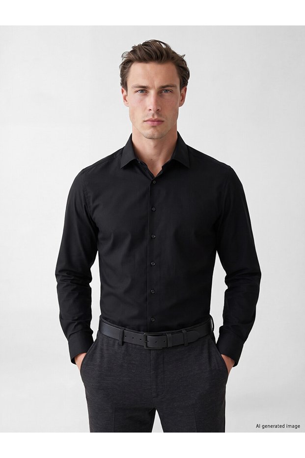 Sparkling Choices from Shining Store Slim Fit Dobby Men's Shirt