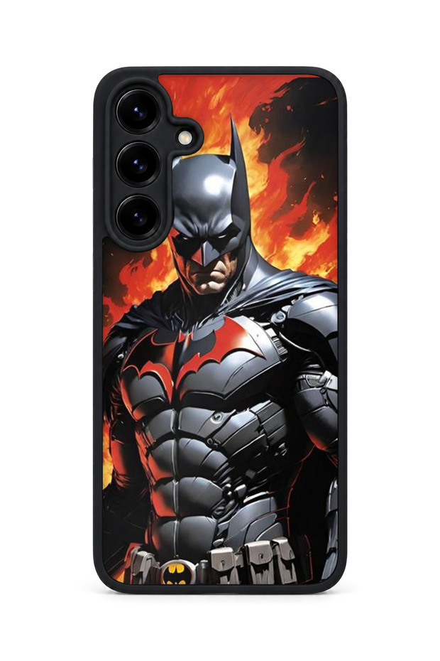 Samsung Galaxy S25 Plus Compatible Printed, Matte Black, Soft Silicone, Protective, Shock-Absorbing Cover, Case