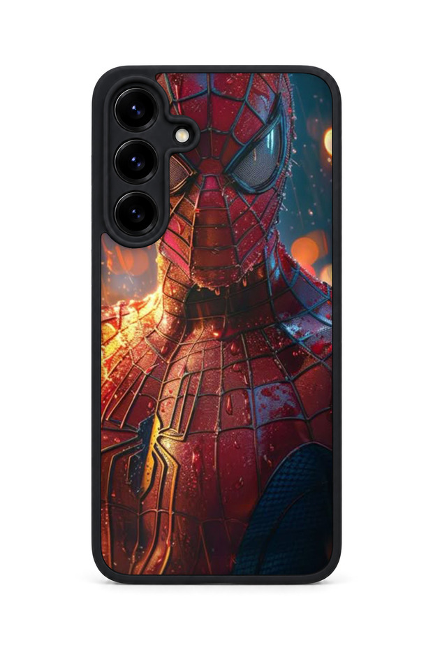 Samsung Galaxy S25 Plus Compatible Printed, Matte Black, Soft Silicone, Protective, Shock-Absorbing Cover, Case