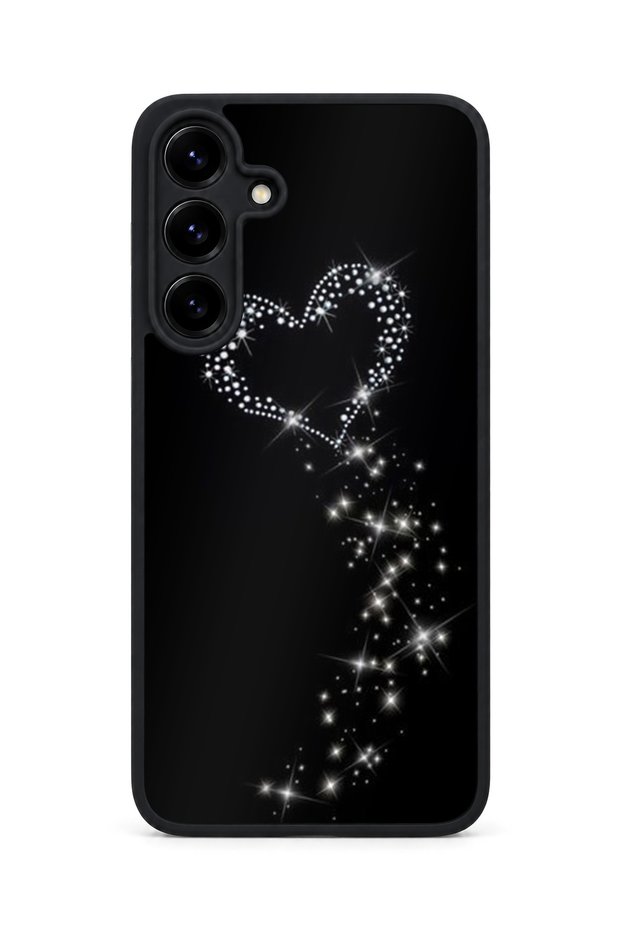 Samsung Galaxy S25 Plus Compatible Printed, Matte Black, Soft Silicone, Protective, Shock-Absorbing Cover, Case