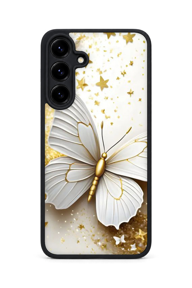 Samsung Galaxy S25 Plus Compatible Printed, Matte Black, Soft Silicone, Protective, Shock-Absorbing Cover, Case