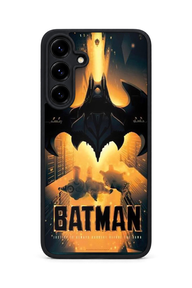 Samsung Galaxy S25 Plus Compatible Printed, Matte Black, Soft Silicone, Protective, Shock-Absorbing Cover, Case