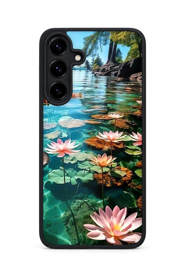 Samsung Galaxy S25 Plus Compatible Printed, Matte Black, Soft Silicone, Protective, Shock-Absorbing Cover, Case