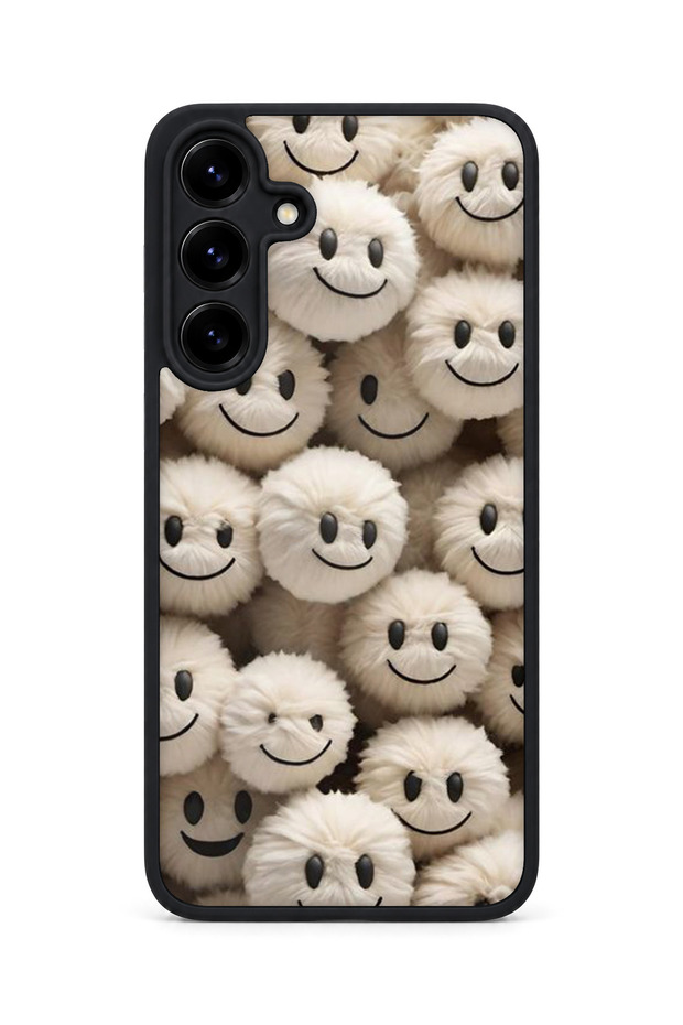 Samsung Galaxy S25 Plus Compatible Printed, Matte Black, Soft Silicone, Protective, Shock-Absorbing Cover, Case