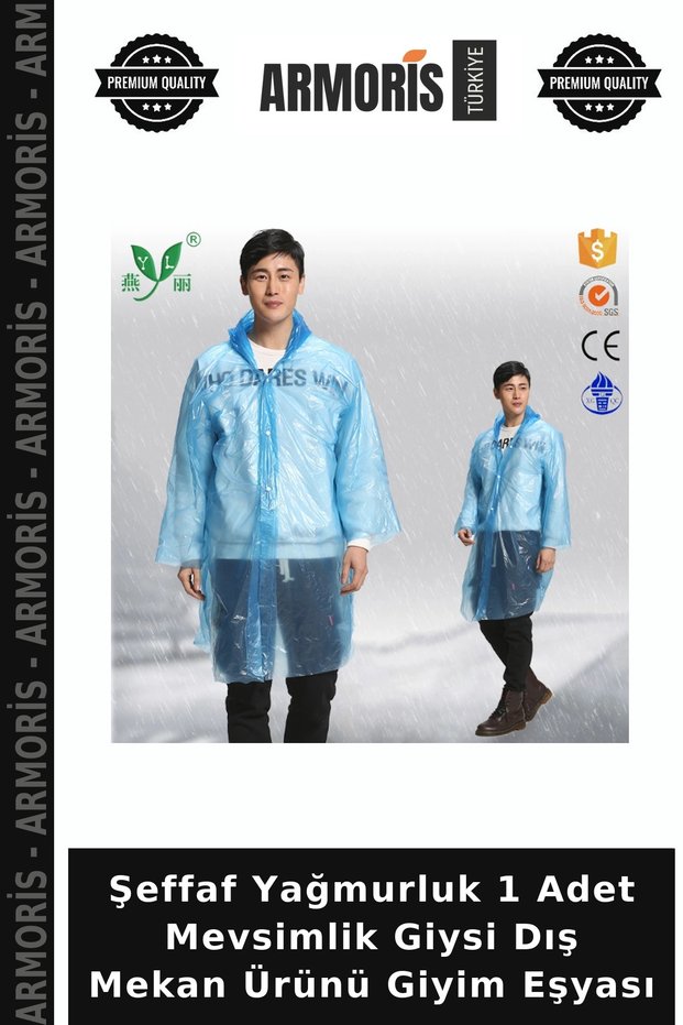 Transparent Raincoat 1 Piece Seasonal Clothing Outdoor Product Clothing Item