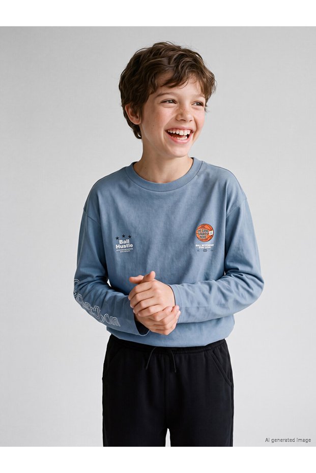 I Long Sleeve T-Shirt for Boys from Freezen Store