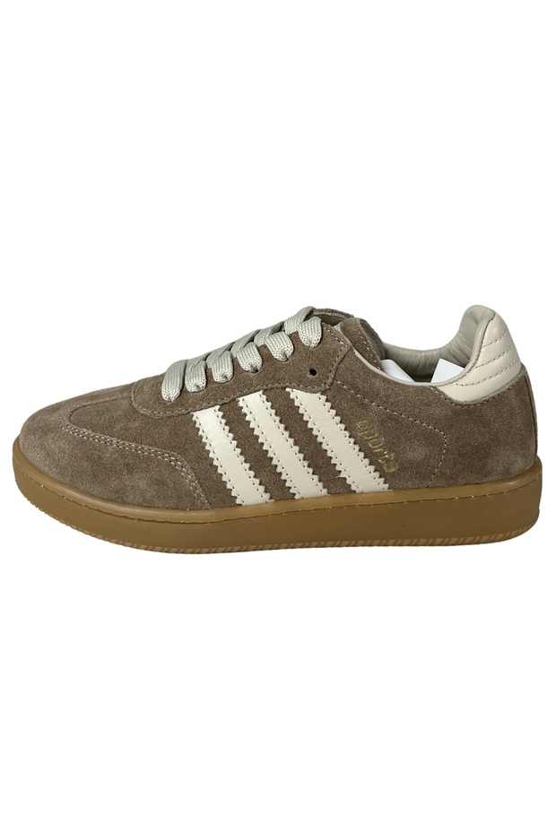 Women's Sneakers – Tan-Beige Genuine Leather