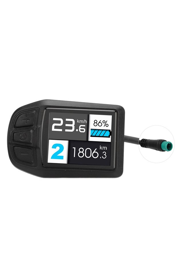 black Electric Bike Meter Control Panel Electric Bike Display TFT UKC3 ABS Electric Bicycle Lithium