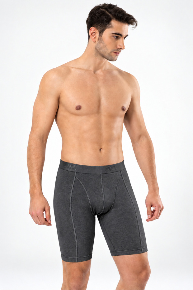 6 Pieces of Lycra Super Soft Long Men's Boxers 92% Cotton 8% Lycra