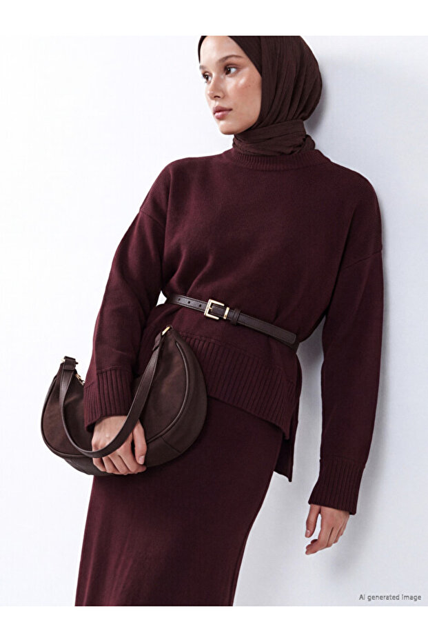 Timeless Clothing & Timeless Choices Zero Roba Collar Women's Knitwear Sweater