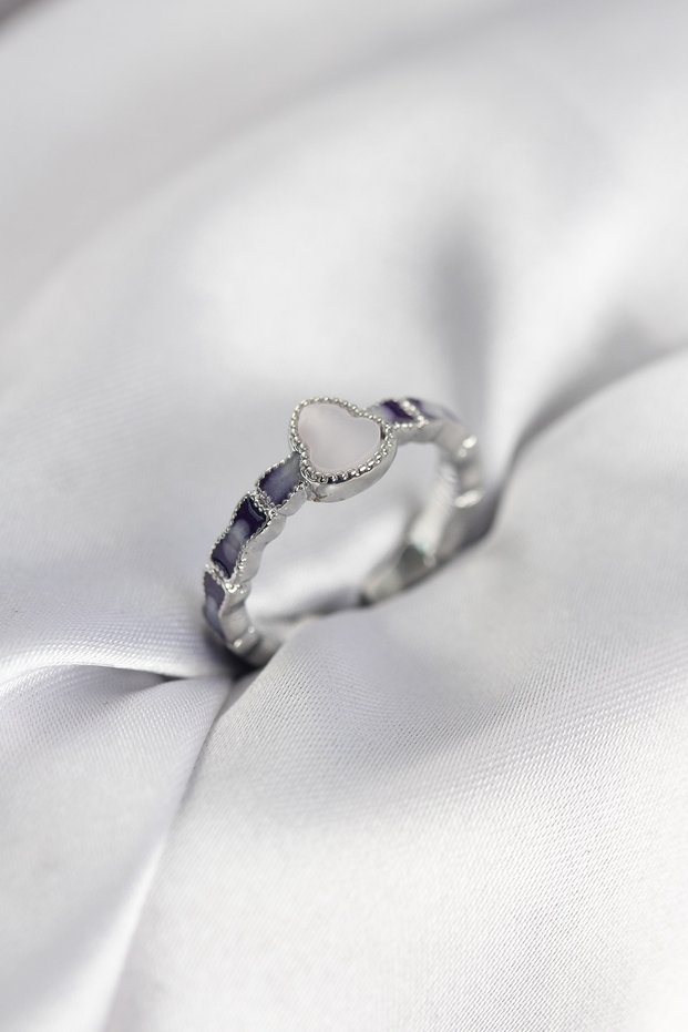 Silver Color Enamel Gourd Model Women's Ring