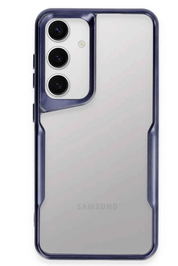 Samsung Galaxy S24 Compatible Case Boyi Silicone Cover - Navy Blue
