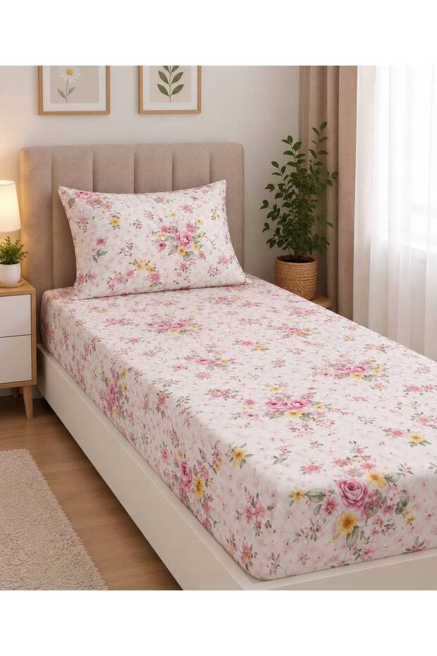 Single 100 X 200 Elastic Sheet Set + Pillowcase