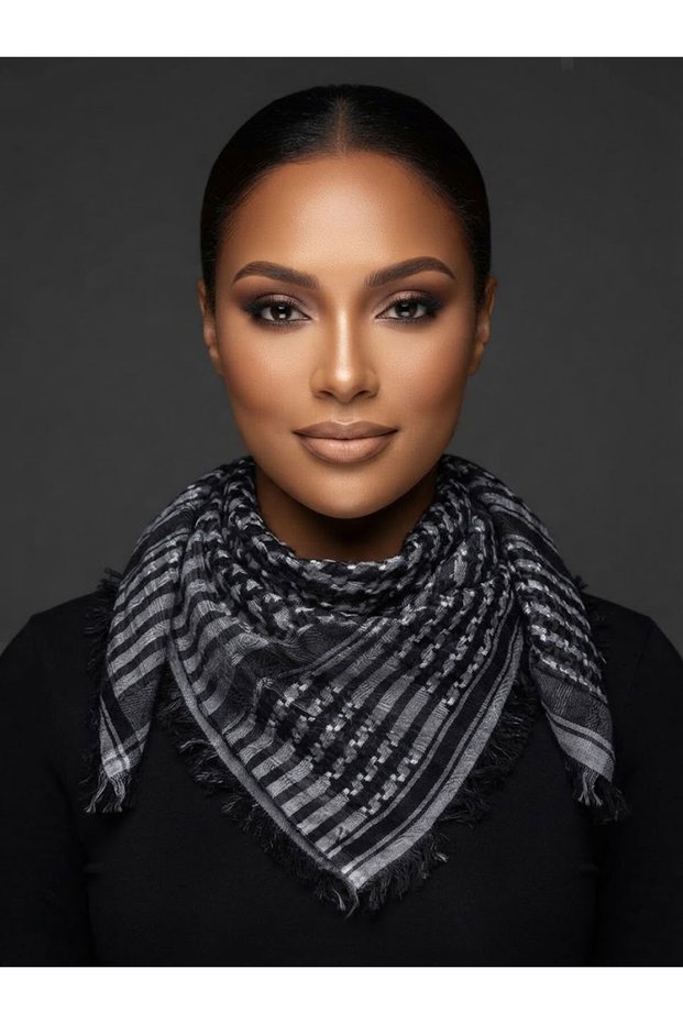 Cotton Pushi, Kefiye Shawl