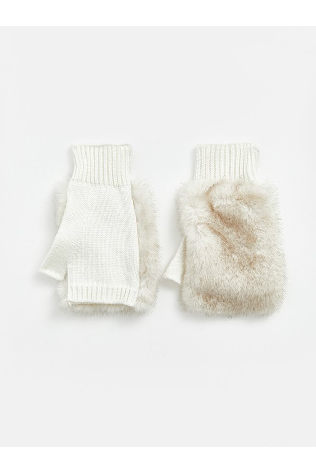 Gloves - Ecru - Plain