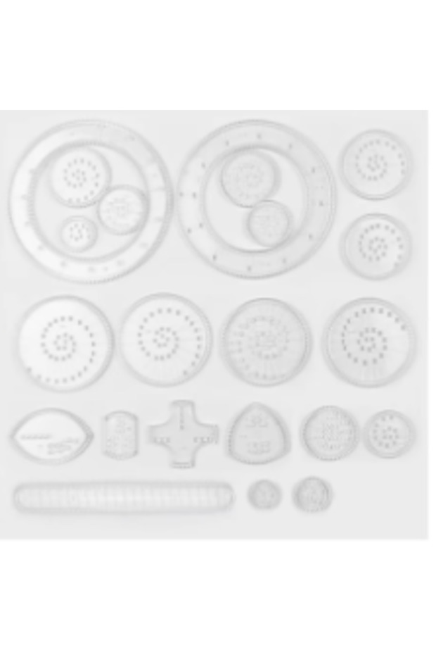 22pcs Creative Spirograph Drawing Toy Set Geometry Gear Stencil DIY Art Craft Painting Template Educ