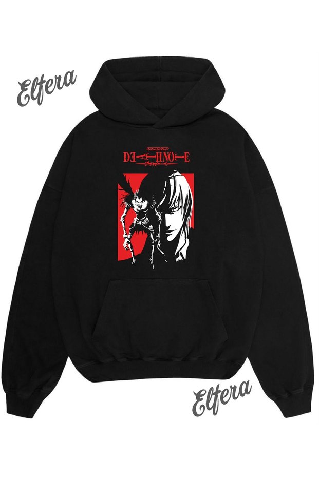 Death Note Printed Oversized Unisex Sweatshirt
