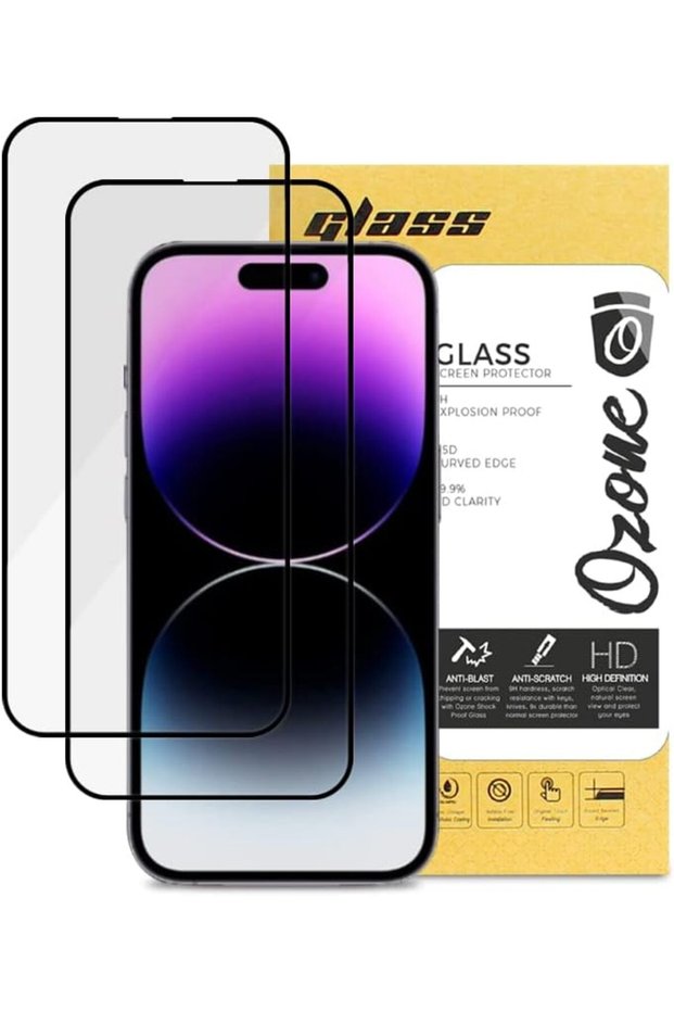 (Pack of 2) Tempered Glass Screen Protector For iPhone 14 Pro Max, 9H Hardness Full HD Coverage Scratch Resistant Touch Sensitive Screen Guard