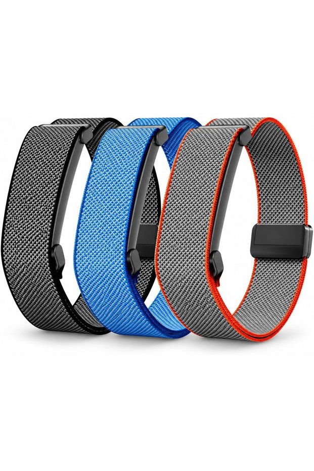 Magnetic Nylon Sport Band Compatible with Google Fitbit Air Screenless Fitness Tracker, Breathable Adjustable Loop Wristband with Magnetic Clasp Woven Replacement Strap