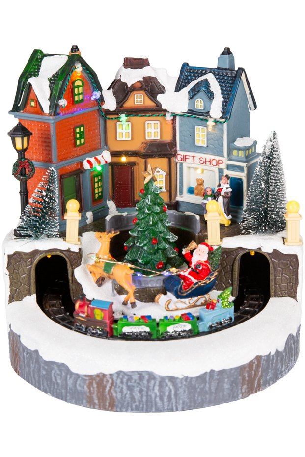Christmas Ornament, Shops - Decoration, Animated, Musical, Lighted, 20X20X22 cm