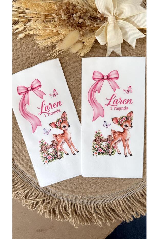 20Pcs Bambi Concept Birthday Newborn Baby Printed Napkins
