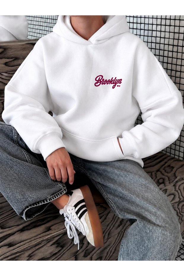 Brooklyn Ny Printed Unisex Hooded Hoodie