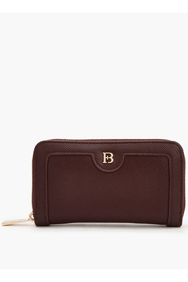 Textured Zip Around Wallet