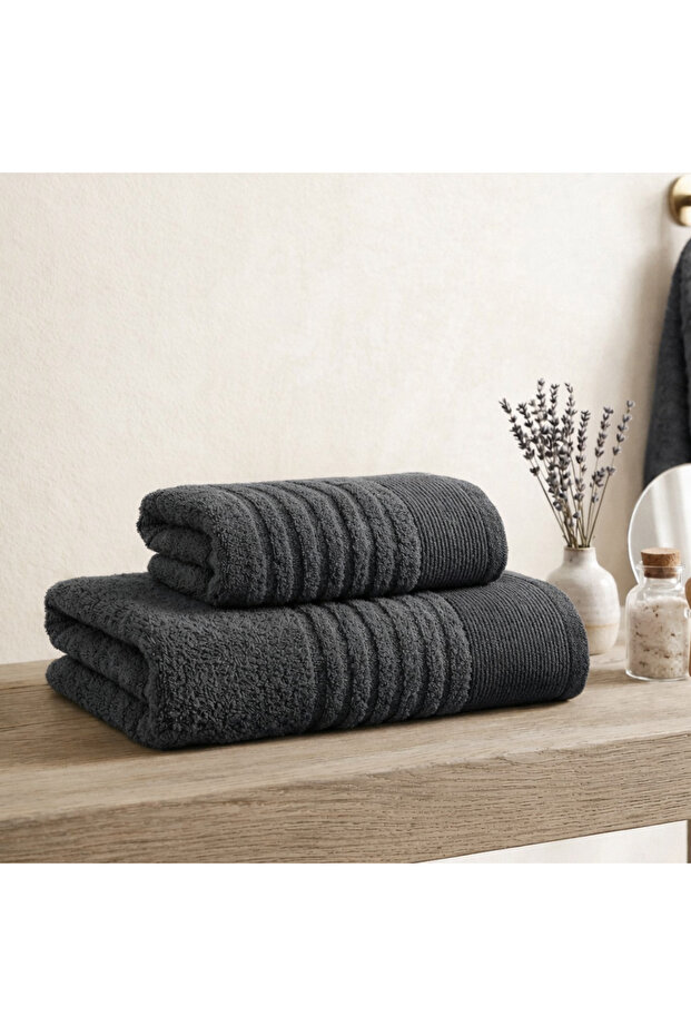 Atina Series 2-Piece Bath and Hand Towel Set (50X90 cm & 70X140 cm)