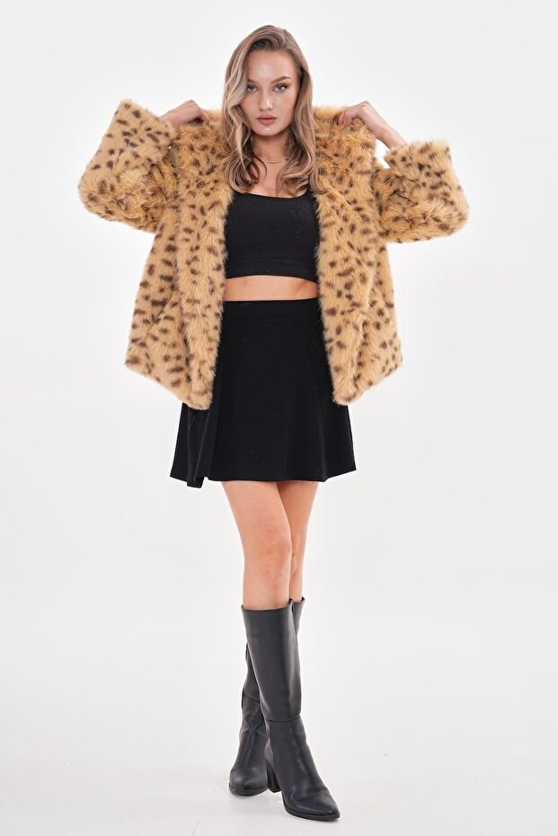 Hooded Fur Jacket
