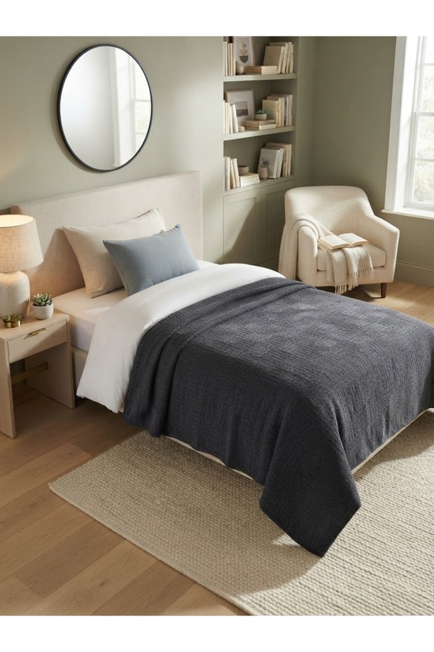 Stylish Design Jacquard Textured Double Pique and Bedspread -