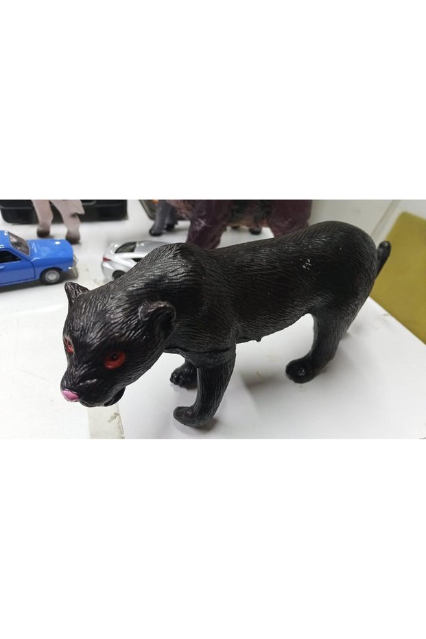 Plastic Toy Animal Big Size Black Panther 17 cm