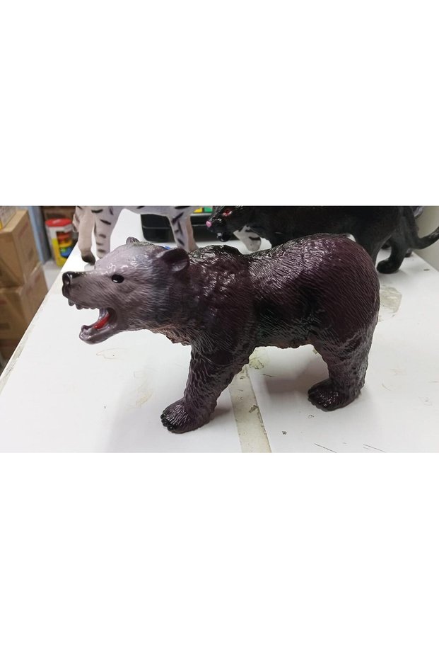 Plastic Toy Animal Big Brown Bear Brown Bear 17 cm