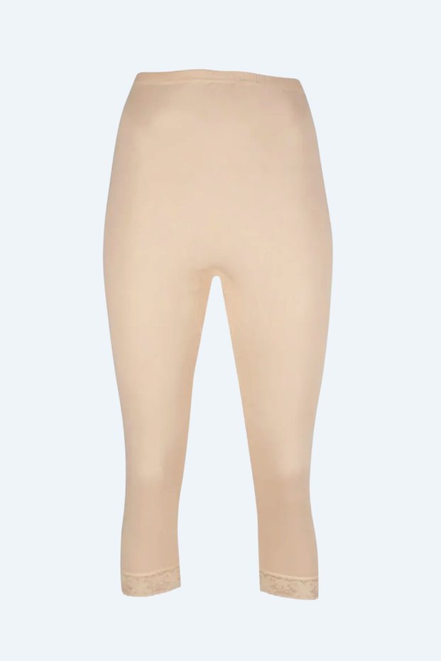 Skin-Colored Lycra Lace Knee-Length Tights 248 (6 Pieces)