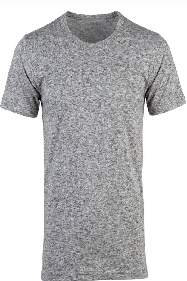 Gray Thermal Men's Short Sleeve Undershirt 2015-3 (6 Pieces)
