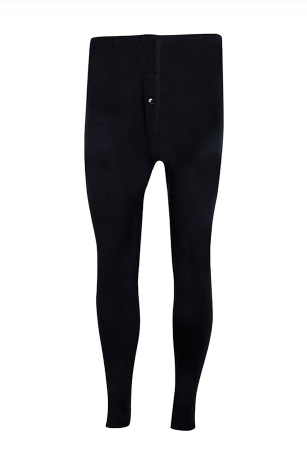 Black Interlock Men's Long Johns 2017-2 (6 Pieces)