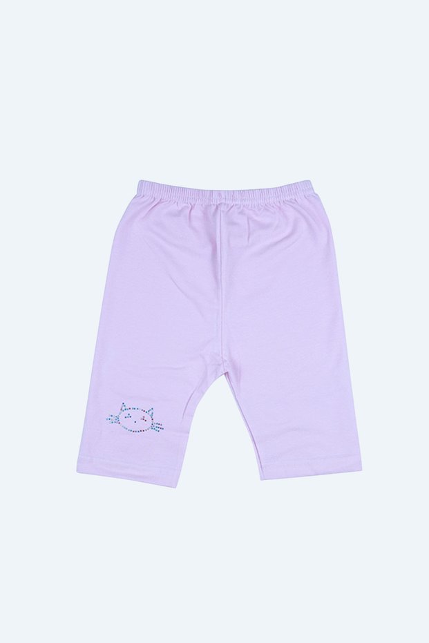 Lilac Lycra Girls' Folded Short Tights 339 (6 Pieces)